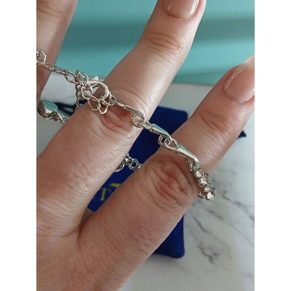 Titanic Heart of the Ocean Blue Heart Bracelet Purchased at Attraction Gift Shop - Picture 15 of 16